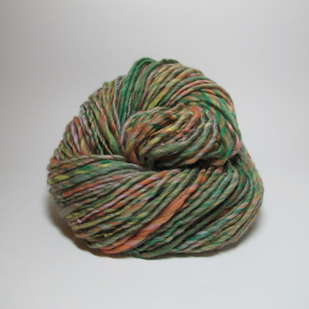 Cotton Candy Handspun Merino Wool Single Ply OOAK Art Yarn